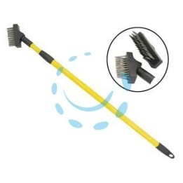 SPAZZOLA ACCIAIO INOX SET PZ.2 