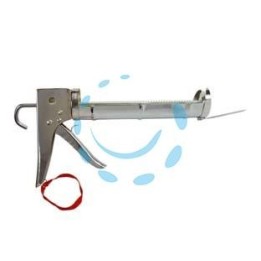  PISTOLA PER SILICONE PROFESSIONALE CROMATA 