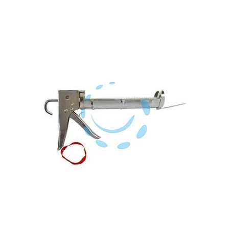  PISTOLA PER SILICONE PROFESSIONALE CROMATA 