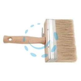 PLAFONCINO SETOLA BIONDA MANICO LEGNO - mm.70x30