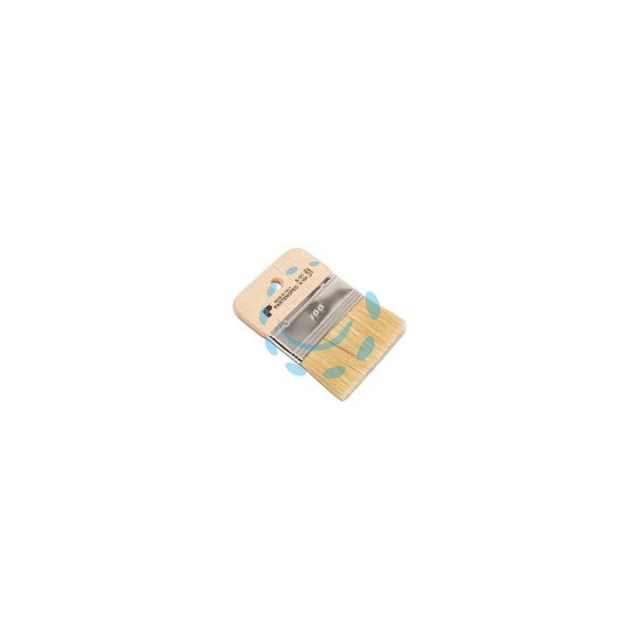 SPALTER DECORATIVO SETOLA BIONDA MANICO CORTO LEGNO - mm.9x70 - altezza setola mm.57