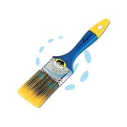 PENNELLESSA SETOLA SINTETICA "KREX" GIALLO/BLU SERIE 331 - mm.20