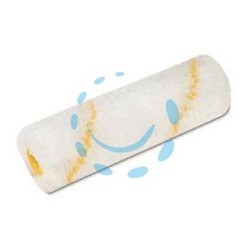 RULLINO IN TESSUTO CORDONATO BIANCO RIGA GIALLA SERIE 201 - cm.10
