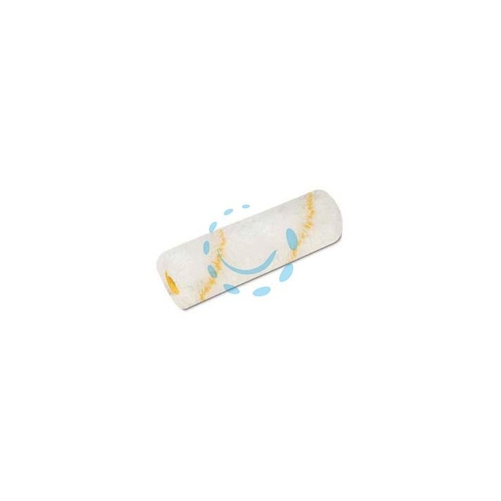 RULLINO IN TESSUTO CORDONATO BIANCO RIGA GIALLA SERIE 201 - cm.10