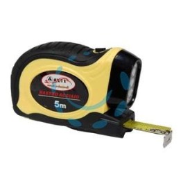 FLESSOMETRO SOLE CON LUCE A LED - mt.5 nastro mm.19h.