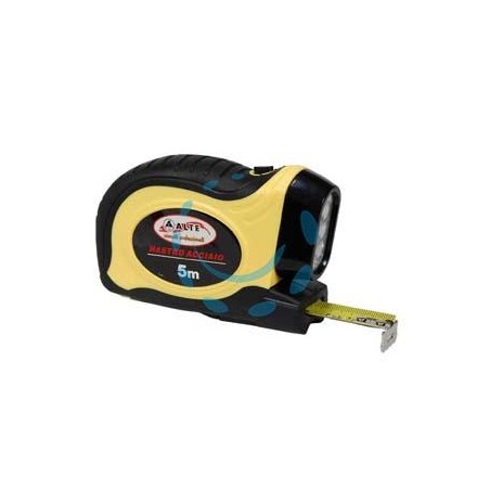 FLESSOMETRO SOLE CON LUCE A LED - mt.5 nastro mm.19h.