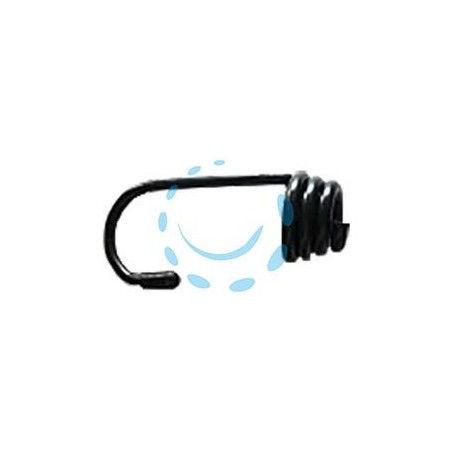 GANCIO METALLO RIVESTITO IN PLASTICA PER CORDA ELASTICA - utilizzabile con corda elastica ø mm.6-8