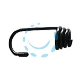 GANCIO METALLO RIVESTITO IN PLASTICA PER CORDA ELASTICA - utilizzabile con corda elastica ø mm.8-10