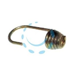 GANCIO IN METALLO TROPICALIZZATO PER CORDA ELASTICA - mm.20x27x59h. filo spessore ø mm.2,7