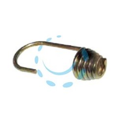 GANCIO IN METALLO TROPICALIZZATO PER CORDA ELASTICA - mm.20x27x59h. filo spessore ø mm.2,7