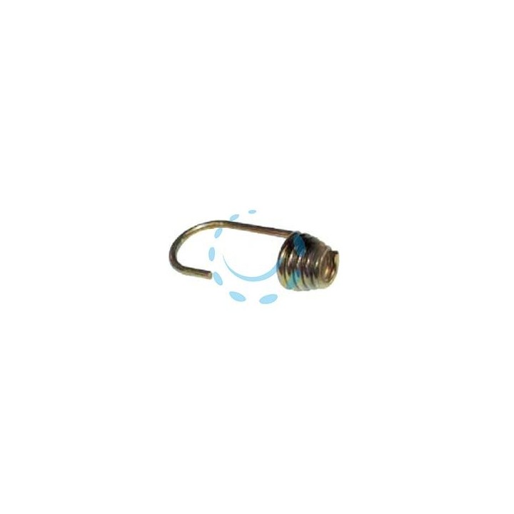 GANCIO IN METALLO TROPICALIZZATO PER CORDA ELASTICA - mm.20x27x59h. filo spessore ø mm.2,7