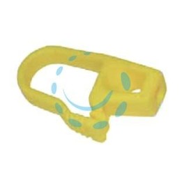 GANCIO SICURFIX IN PVC PER CORDA ELASTICA - mm.15x35x70h.