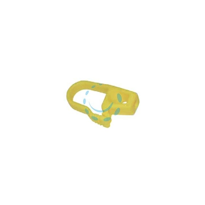 GANCIO SICURFIX IN PVC PER CORDA ELASTICA - mm.15x35x70h.