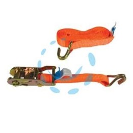 CINGHIA MM.25 CON FIBBIA DI ANCORAGGIO E CRICCHETTO ART.8180 - mt.4