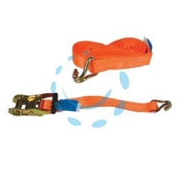 CINGHIA MM.35 CON FIBBIA DI ANCORAGGIO E CRICCHETTO ART.8181 - mt.6