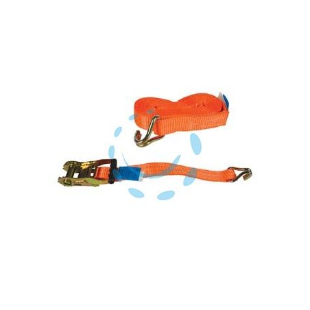CINGHIA MM.35 CON FIBBIA DI ANCORAGGIO E CRICCHETTO ART.8181 - mt.6