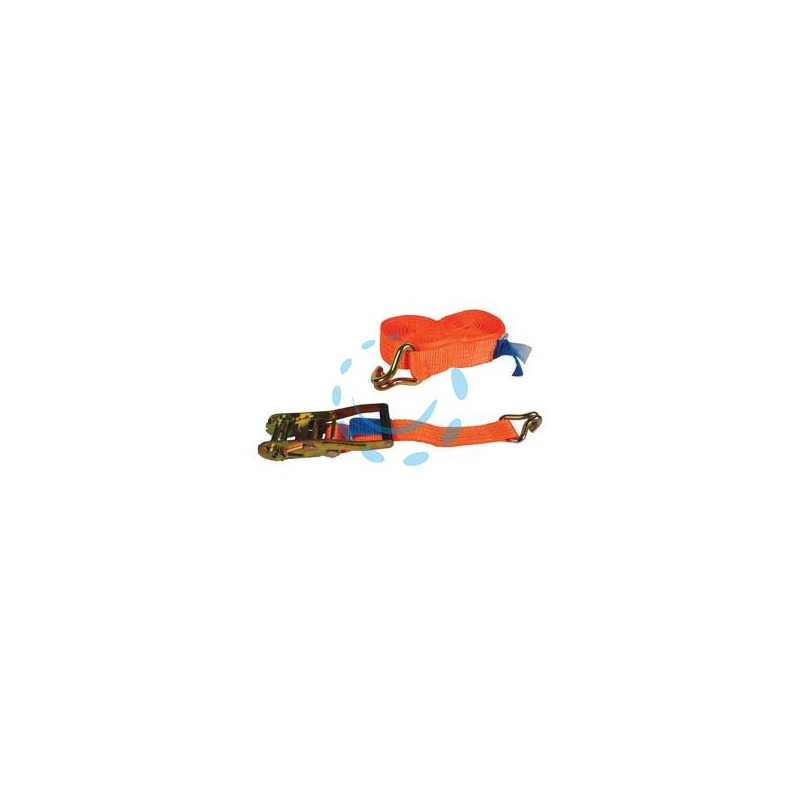 CINGHIA MM.50 CON FIBBIA DI ANCORAGGIO E CRICCHETTO ART.8182 - mt.10.5