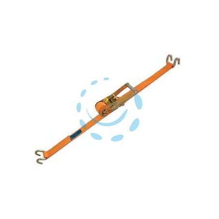 CINGHIA MM.50 CON FIBBIA DI ANCORAGGIO E CRICCHETTO ART.8182S - mt.8.5