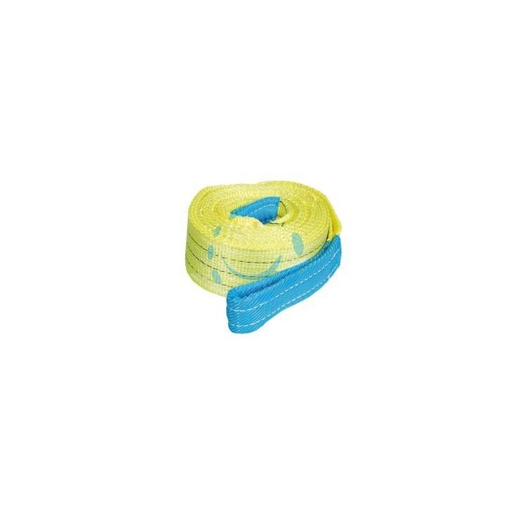 CINGHIE DI SOLLEVAMENTO CON FASCIA A DOPPIO STRATO MM.90 - mt.3 x mm.90h. - portata Kg.3000 colore giallo