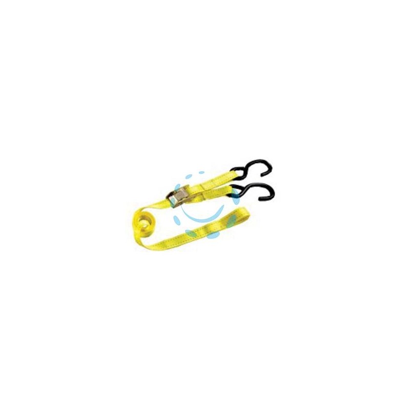 CINGHIA MM.25 CON GANCI A S E MORSETTO - mt.2 x mm.25h.