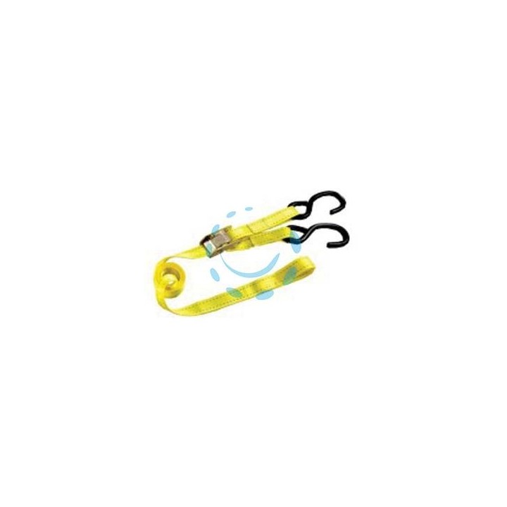 CINGHIA MM.25 CON GANCI A S E MORSETTO - mt.2 x mm.25h.