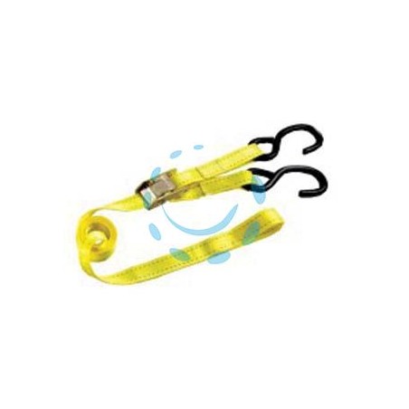 CINGHIA MM.25 CON GANCI A S E MORSETTO - mt.4,5 x mm.25h.
