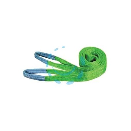CINGHIA DI SOLLEVAMENTO CON FASCIA A DOPPIO STRATO MM.75 - mt.4 x mm75h. - portata Kg.2000 colore verde