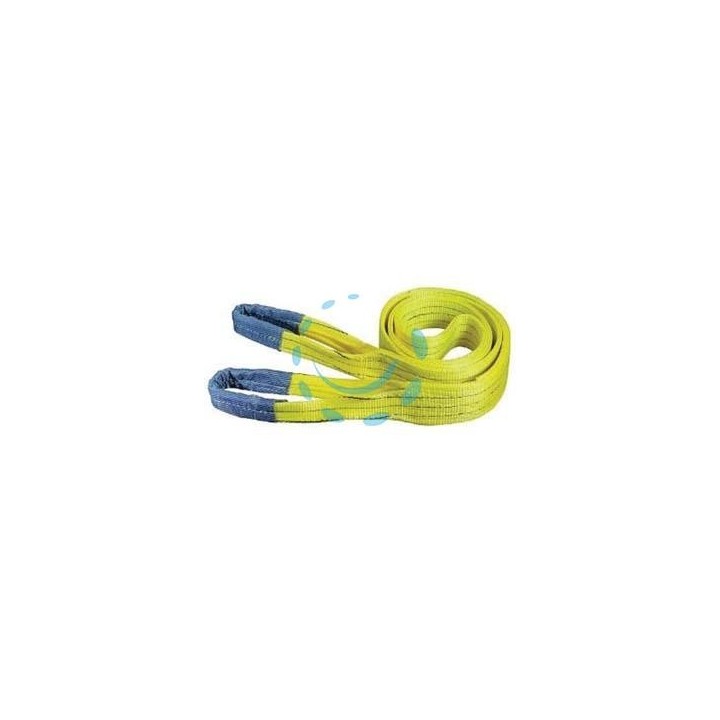 CINGHIA DI SOLLEVAMENTO CON FASCIA A DOPPIO STRATO MM.100 - mt.4 x mm100h. - portata Kg.3000 colore giallo