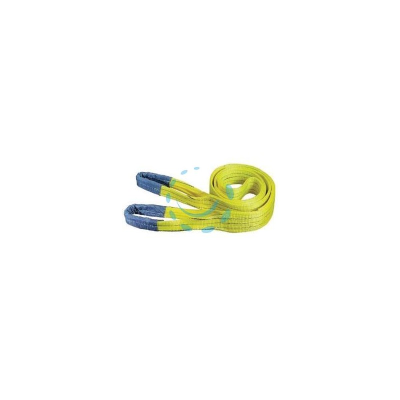 CINGHIA DI SOLLEVAMENTO CON FASCIA A DOPPIO STRATO MM.100 - mt.5 x mm100h. - portata Kg.3000 colore giallo