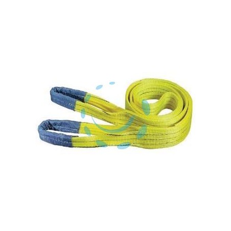 CINGHIA DI SOLLEVAMENTO CON FASCIA A DOPPIO STRATO MM.100 - mt.5 x mm100h. - portata Kg.3000 colore giallo