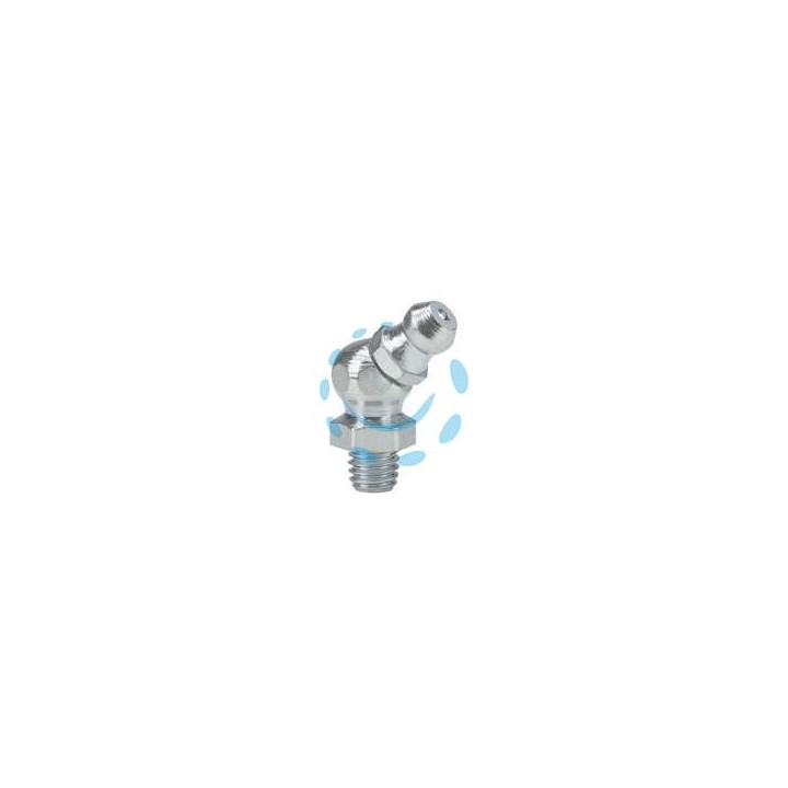 TESTINA PER INGRASSATORE CONICO H2-45° - M 6X1