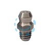 TESTINA PER INGRASSATORE CONICO H1-DRITTO-180° - M 10X1