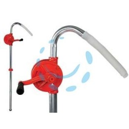 POMPA MANUALE ROTATIVA ALLUMINIO PER TRAVASO CARBURANTI 