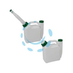 TANICA DOPPIA PER BENZINA/OLIO LT.1 + 0,05 - lt.1 + lt.0,05