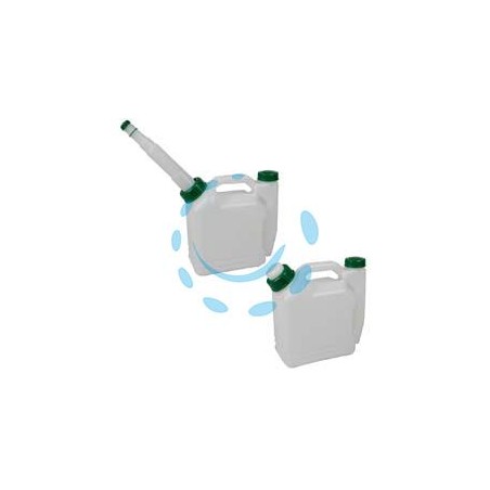 TANICA DOPPIA PER BENZINA/OLIO LT.1 + 0,05 - lt.1 + lt.0,05