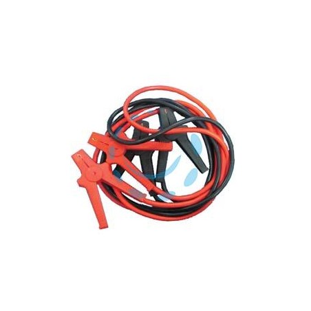 CAVI COLLEGAMENTO BATTERIA AUTO PINZE RIVESTITE - mt.3,5, 350A, cavo interno mm2 25