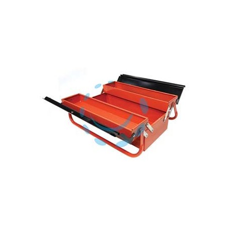 CASSETTA IN METALLO A 3 SCOMPARTI - cm.40x20x16h. 