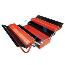CASSETTA IN METALLO A 5 SCOMPARTI - cm.43x21x21h. 