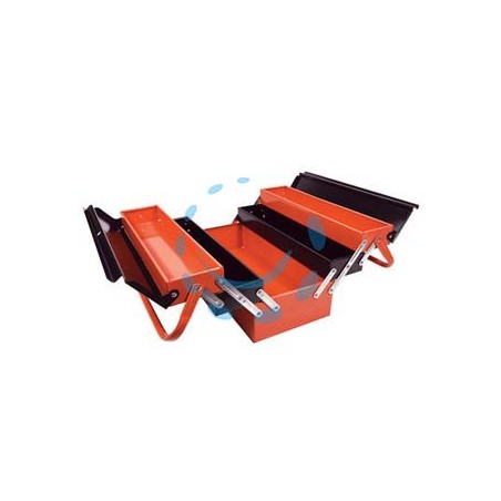 CASSETTA IN METALLO A 5 SCOMPARTI LUNGA - cm.53x21x21h. 