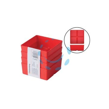 VALIGIA PORTAMINUTERIA UNITE SET PEZZI 4 - mm.110x110x50h. art.KBS115 