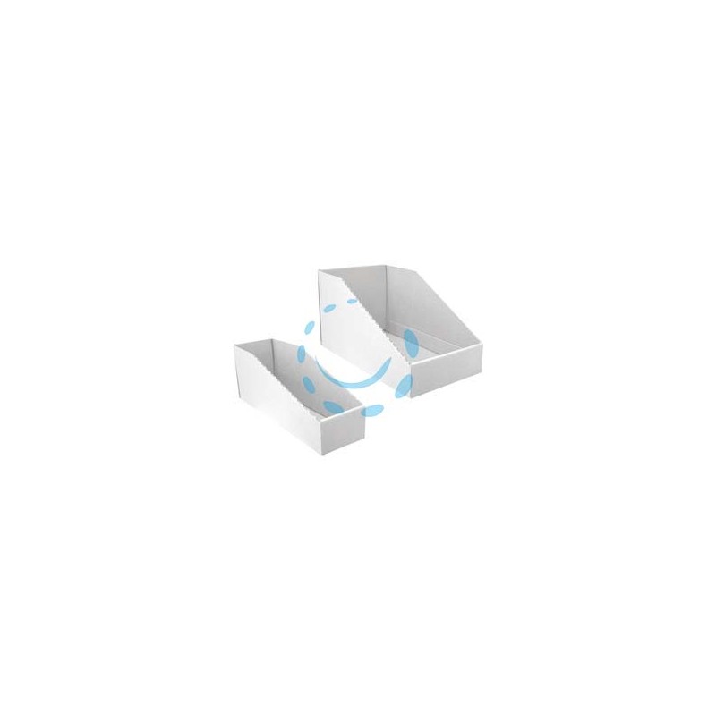 CONTENITORE BOCCA DI LUPO IN CARTONE BIANCO - mm.200x350x200h.