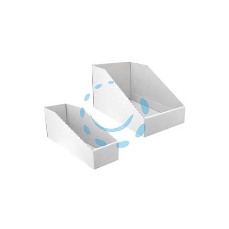 CONTENITORE BOCCA DI LUPO IN CARTONE BIANCO - mm.200x350x200h.