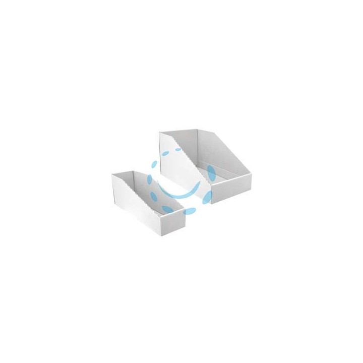 CONTENITORE BOCCA DI LUPO IN CARTONE BIANCO - mm.200x350x200h.