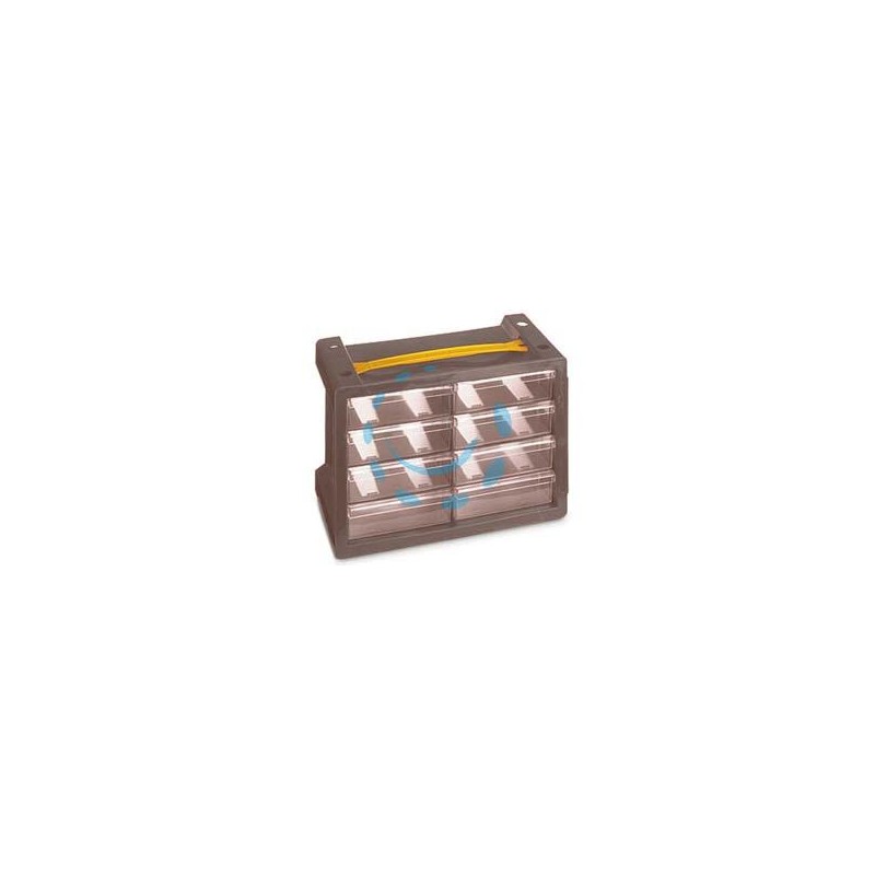 CASSETTIERA PORTAMINUTERIE POKER 8 CON MANIGLIA - mm.279x150x195h.