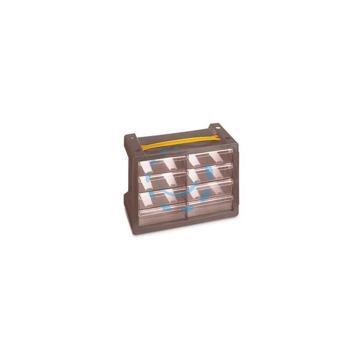 CASSETTIERA PORTAMINUTERIE POKER 8 CON MANIGLIA - mm.279x150x195h.