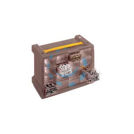 CASSETTIERA PORTAMINUTERIE POKER 16 CON MANIGLIA - mm.279x150x155h.
