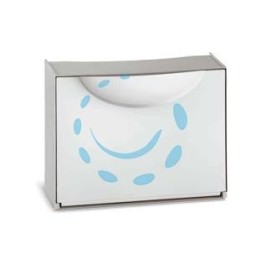 SCARPIERA COMPONIBILE HARMONY BIANCA/GRIGIA - mm.510x190x390h., colore bianco/grigio
