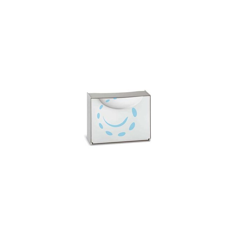SCARPIERA COMPONIBILE HARMONY BIANCA/GRIGIA - mm.510x190x390h., colore bianco/grigio