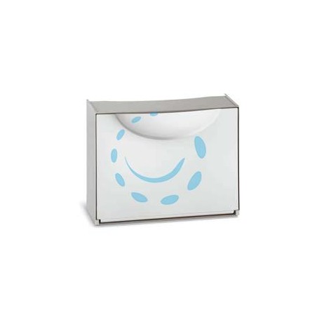 SCARPIERA COMPONIBILE HARMONY BIANCA/GRIGIA - mm.510x190x390h., colore bianco/grigio
