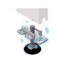 PIASTRA CON PIEDINO REGOLABILE - mm.60 p.x30 l.x50 h.